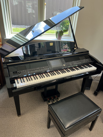 Yamaha CVP409GP Clavinova digital baby grand piano - Grand Pianos